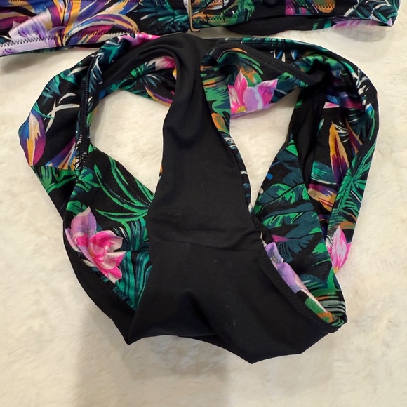 New! Victoria's Secret Black Palm Bikini Set 45583 - Picture 10 of 12